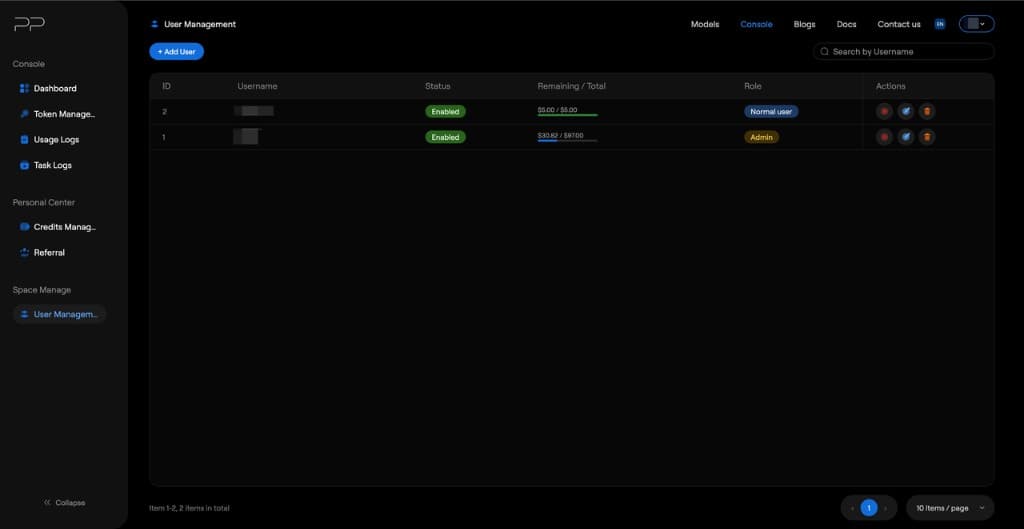 Space Manage - User Management